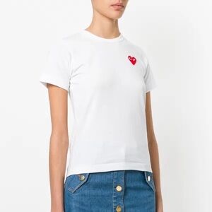 COMME DES GARÇONS PLAY Cotton Heart T-Shirt Size Small